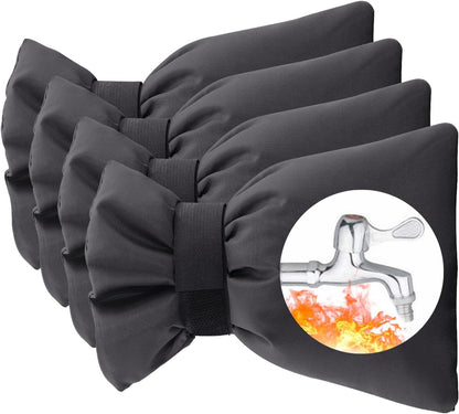 Outdoor Faucet Covers for Winter Freeze Protection, 4 Pack Thickened Insulation Outside Hose Bib Reusable Waterproof Anti-Freeze Tap Cover