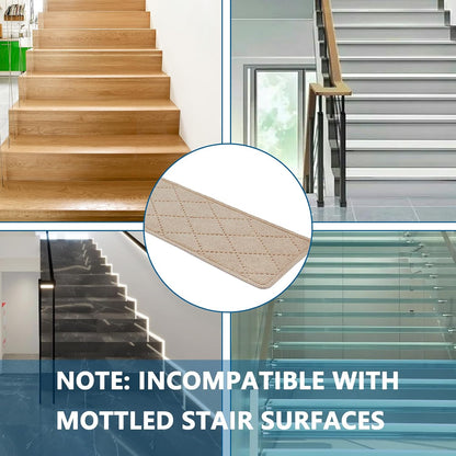 KOOTETA Stair Treads for Wooden Steps Indoor, 15 Pack 8" X 30" Non Slip Carpet Stair Treads with Reusable Adhesive for Kids Elders and Dogs, Surface Polyester TPR Backing Stair Runner Rugs, Dark Grey