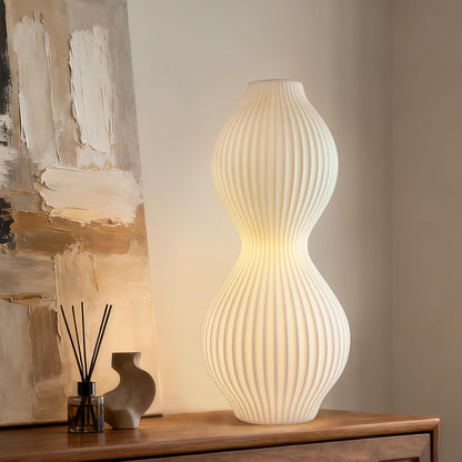RONDURE Modern Ceramic Decorative Table Lamp Living Room Bedroom Bedside | Handcrafted Unique Warm Ambient Lighting Lamp, Accent White Translucent Ceramic shade, Fully Dimmable, Corded, Bulb Included