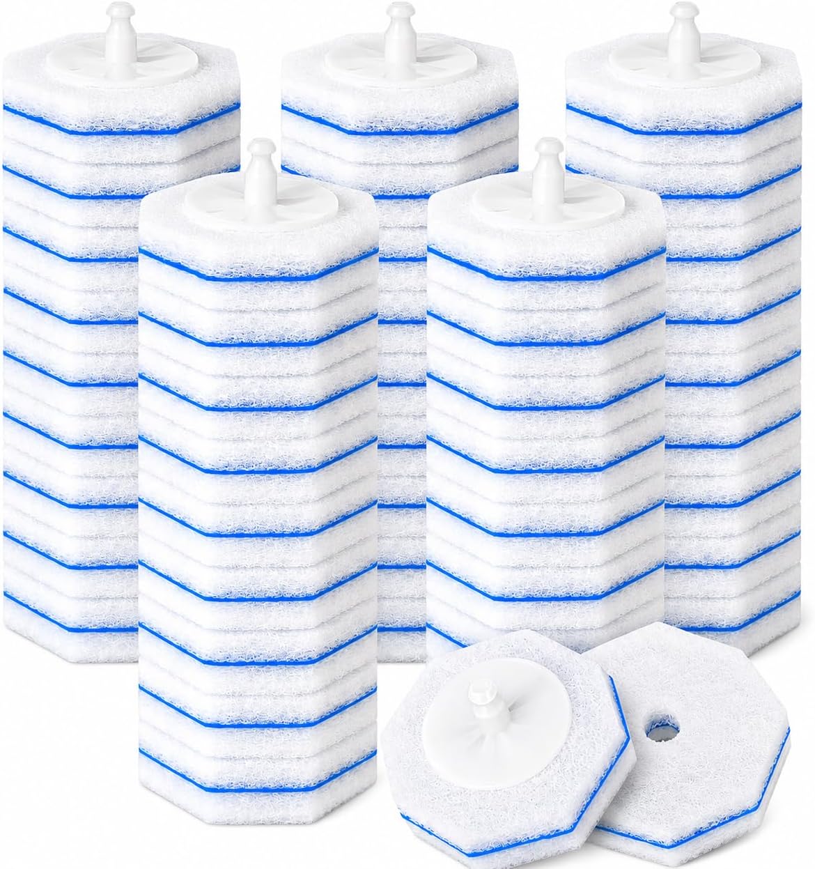 20 Count Toilet Wand Refills for Clorox, 5X Cleaning Power Toilet Bowl Cleaners & High-Density Disposable Toilet Scrubber Refill - No Falling Apart, Instant Foam for Bathroom Cleaning