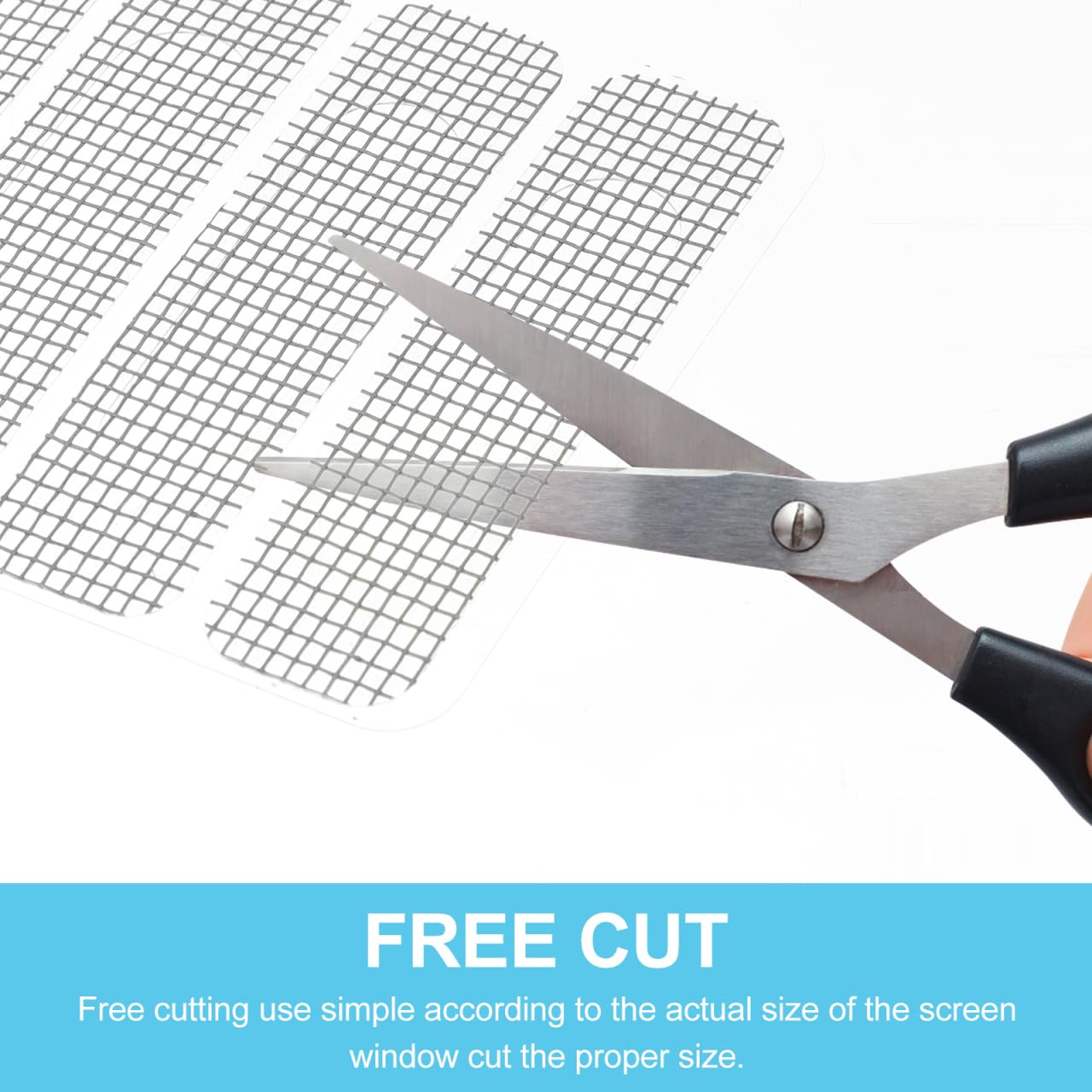 VILLCASE 25-Pack Window Screen Repair Patches Self-Adhesive Window Screen Mesh Tape Adhesive Mesh Repair Tape for Rips and Tears Easy Cut Sticker for Home and Rv Use