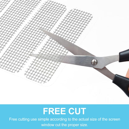 VILLCASE 25-Pack Window Screen Repair Patches Self-Adhesive Window Screen Mesh Tape Adhesive Mesh Repair Tape for Rips and Tears Easy Cut Sticker for Home and Rv Use