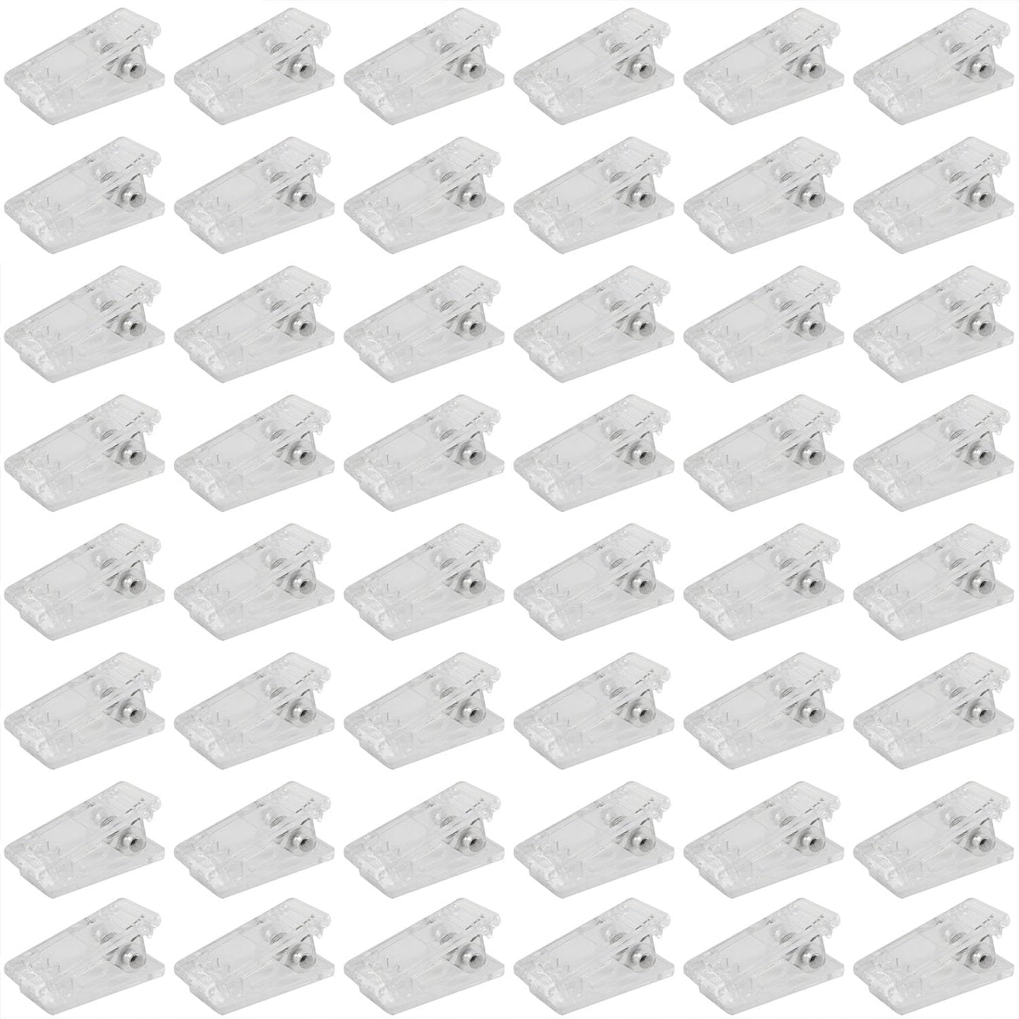 CHENJIN 100PCS Plastic Single Sided Self Adhesive Spring Clips 26x13mm for Tapestries Rope Management Photos Posters DIY Journals Art Wall Multifunctional Clips