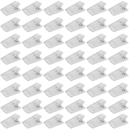 CHENJIN 100PCS Plastic Single Sided Self Adhesive Spring Clips 26x13mm for Tapestries Rope Management Photos Posters DIY Journals Art Wall Multifunctional Clips
