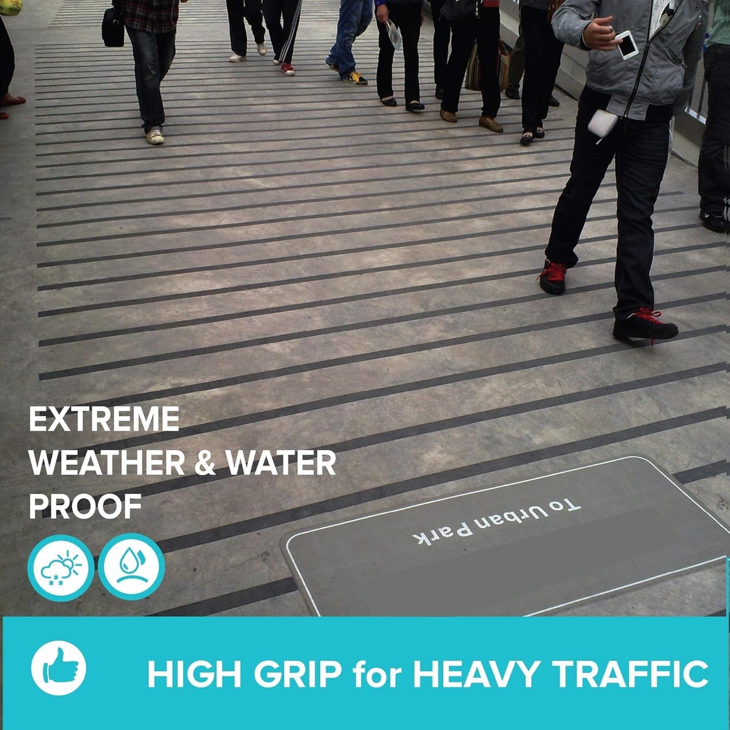 Lifegrip Anti Slip Tape, 4 Inch x 15 Foot Non-Slip Traction Grip Tape for Stairs, Waterproof Stair Treads Grip Non Slip, Non Skid Tape for Steps, Outdoor Black Grip Tape (4" X 15')