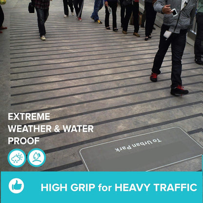 Lifegrip Anti Slip Tape, 4 Inch x 15 Foot Non-Slip Traction Grip Tape for Stairs, Waterproof Stair Treads Grip Non Slip, Non Skid Tape for Steps, Outdoor Black Grip Tape (4" X 15')