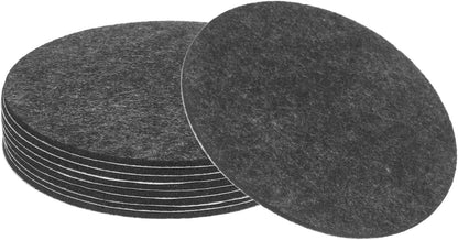 uxcell 32Pcs Non Slip Furniture Pads, 3" Round Self Adhesive Felt Bumpers Noise Reducing Furniture Feet Floor Protector for Chairs Tables Furniture Legs (White 0.2" Thick) - Colors B