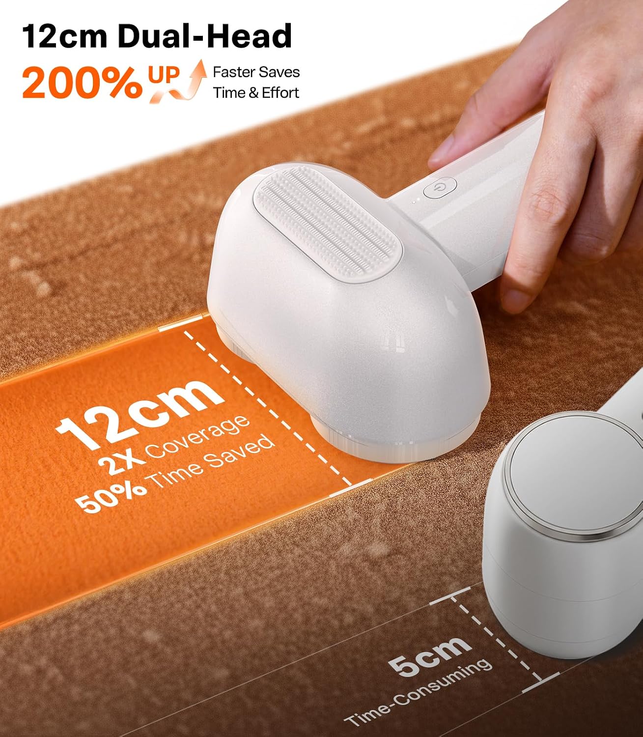 TORRAS Rechargeable Fabric Shaver Electric Lint Remover 3-Speed Remove Fuzz, Pilling for Cashmere, Wool, Clothes, Sweater, Coat, Furniture, Clothes depiller with Replacement Blades