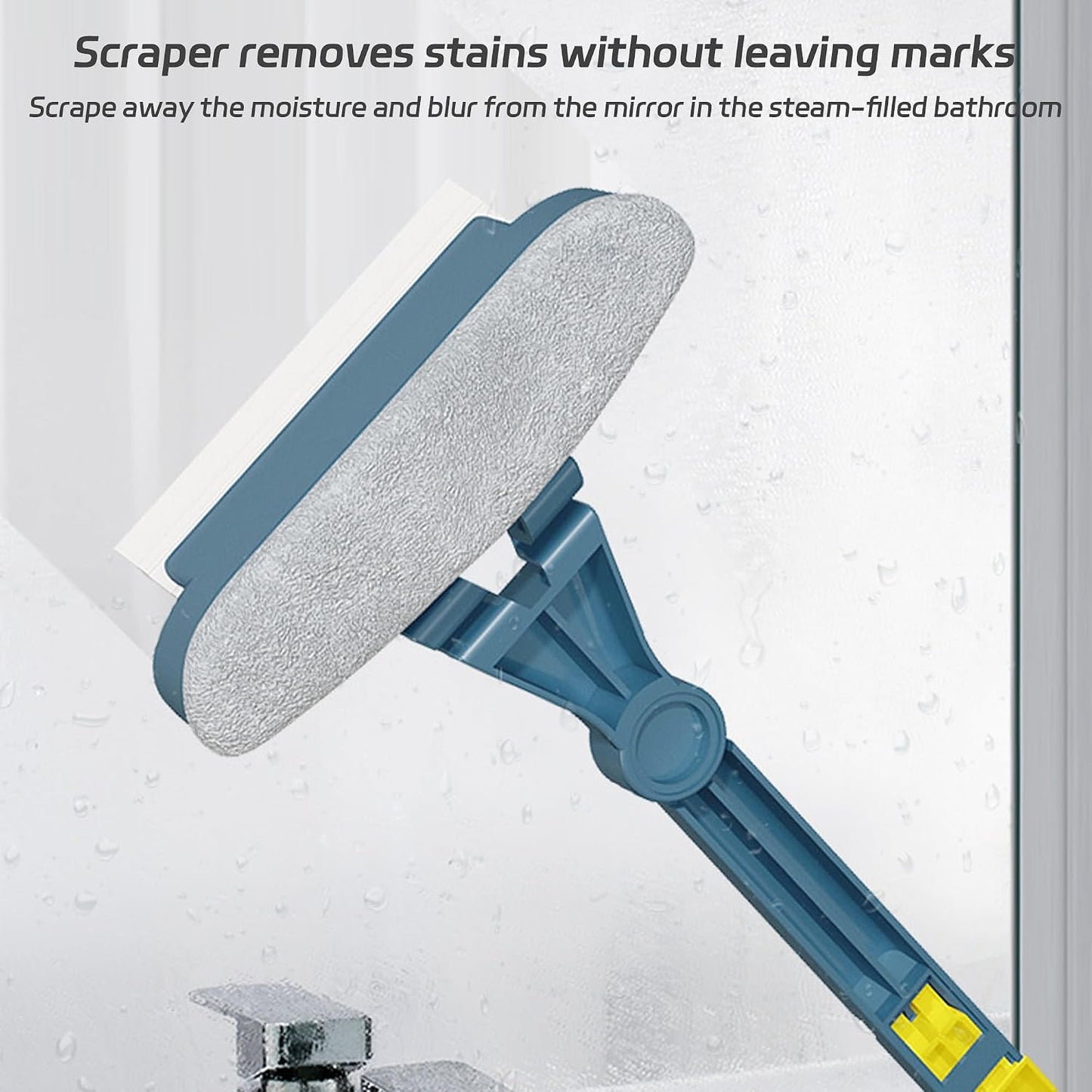 2 in 1 Window Screen Cleaning Brush, Multi-Purpose Window Screen Cleaner Brush, Double Sided Deep Cleaning Brush for Window Screen, Patio, Door, Porch Screens & Window Track Groove (Yellow)
