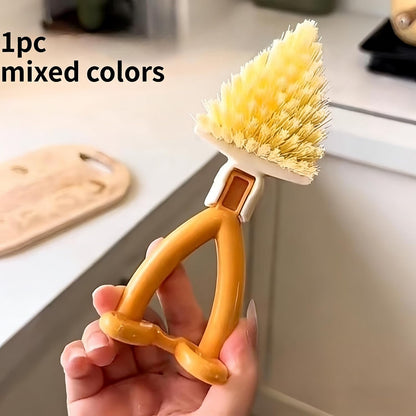 1 Pack Crevice Cleaning Brush, Narrow Gap Cleaning Tool for Window Tracks, Bathroom Tile, Floor and Household Corners, Cleaning Supplies