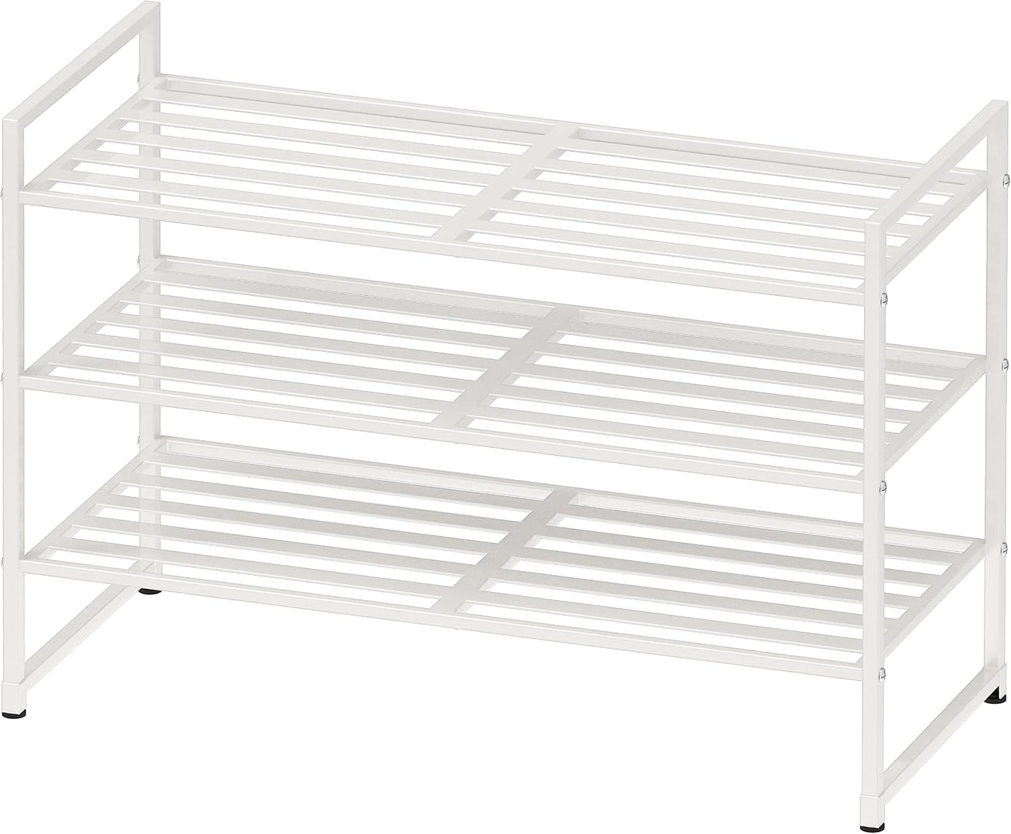 Simple Houseware 3-Tier Stackable Shoes Rack Storage Shelf, Black