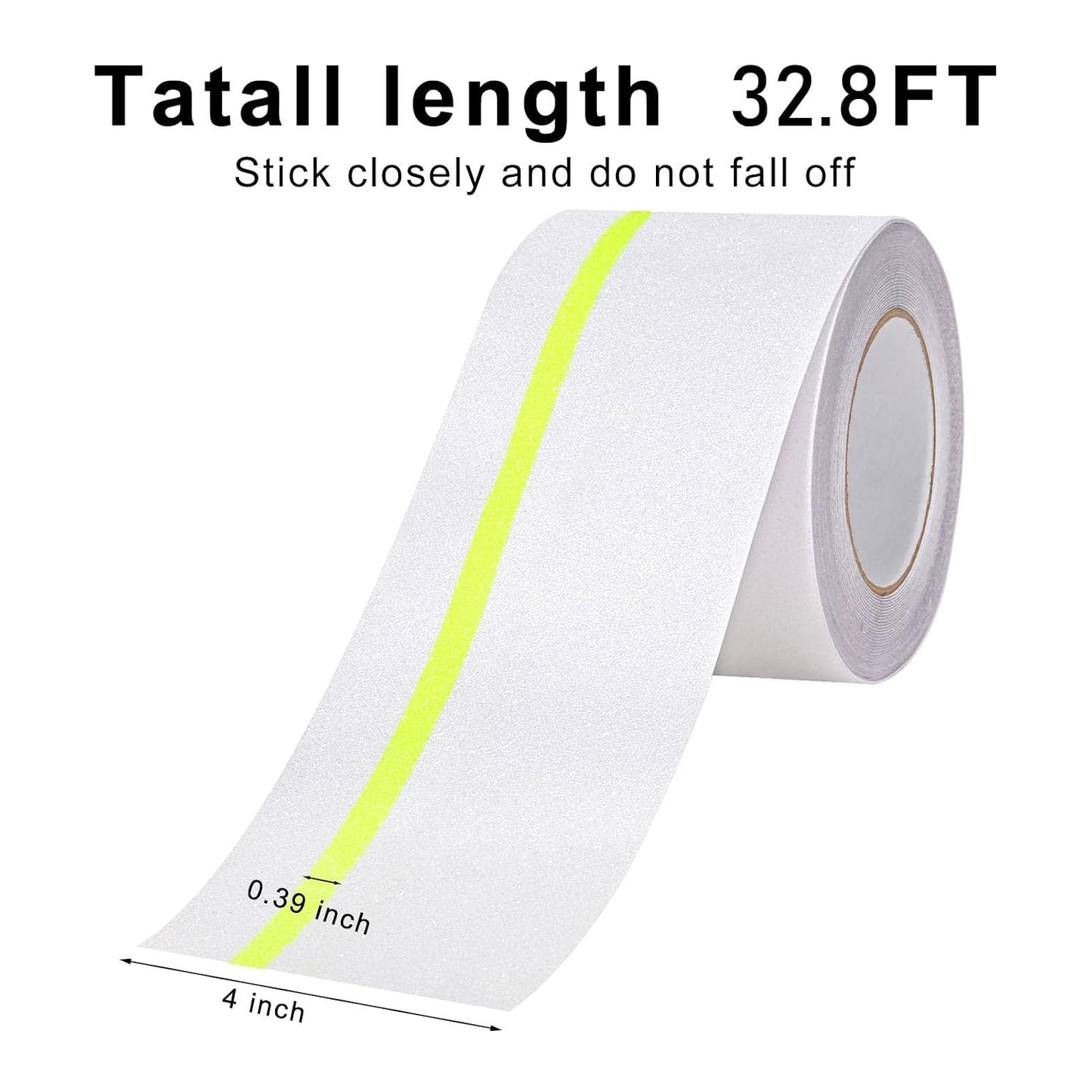 Qingluan Grip Tape, Heavy Duty Anti Slip Tape for Stairs Outdoor/Indoor Waterproof 4" x 33 ft, Safety Non-Slip Roll for Stair Step Traction Treads Stair Non Slip Strips Grey