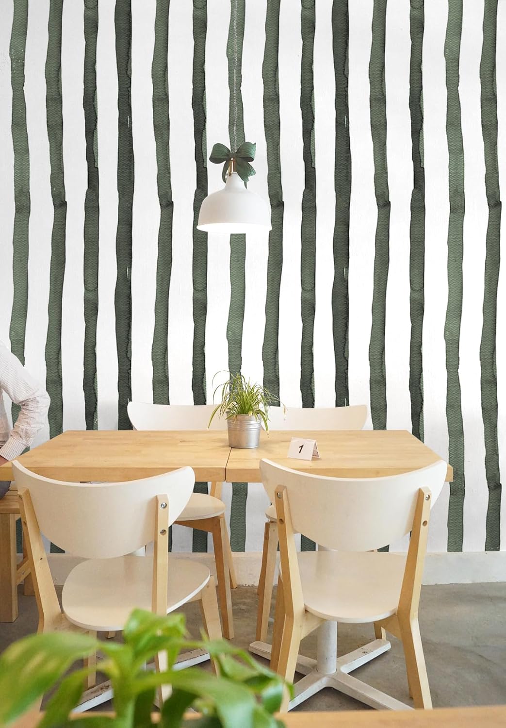 HAOKHOME Blue Wallpaper Peel and Stick Wall Paper Striped Coastal Boho Removable Indigo Blue/White Vinyl Self Adhesive for Bathroom Decor 17.7in x 32.8ft
