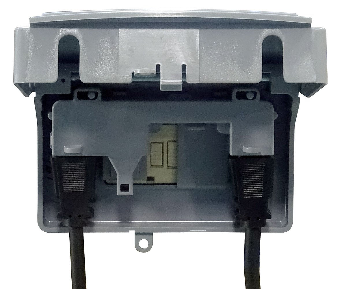 Sigma 14441 Weatherproof Slimline WIU Horizontal Receptacle Cover, Gray