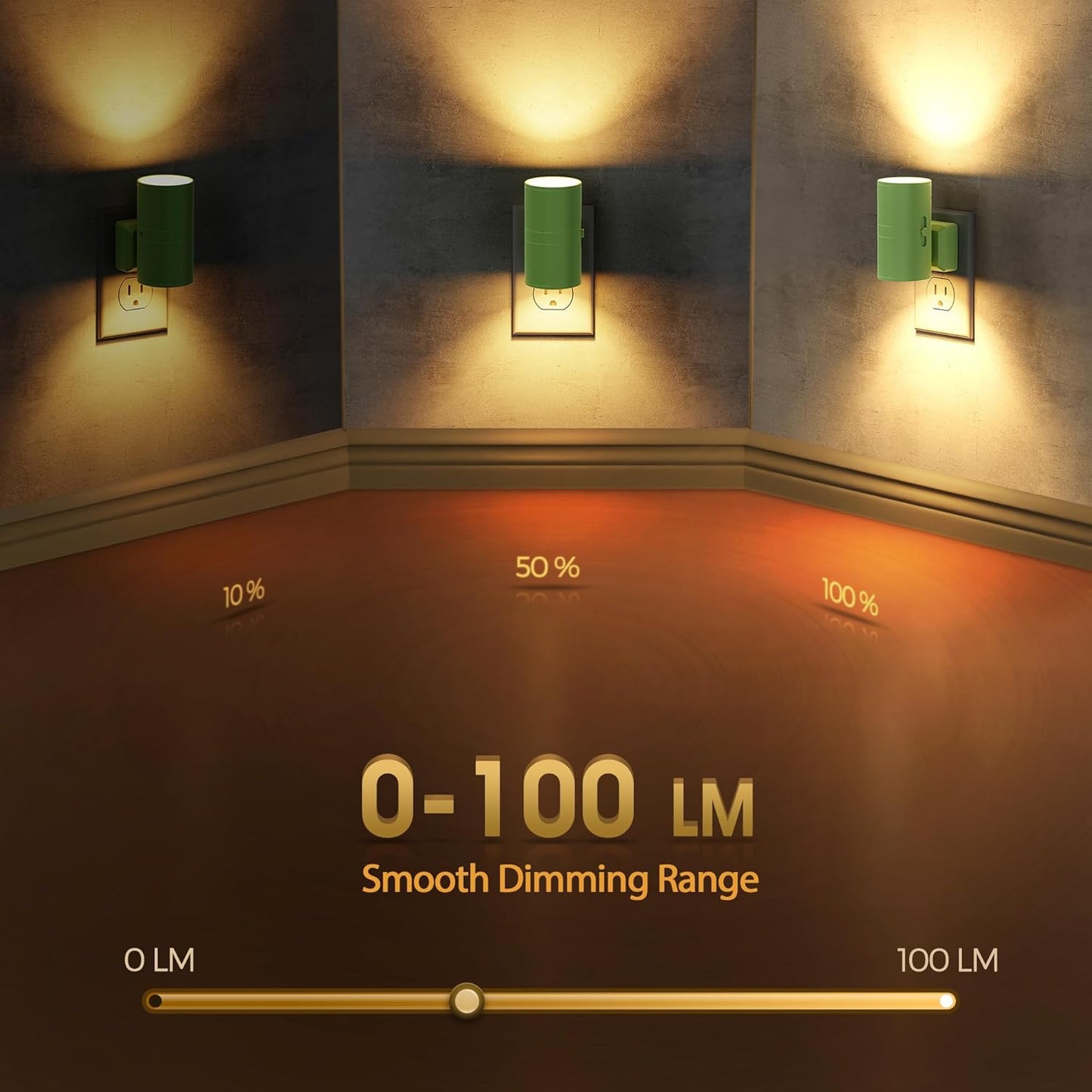 Briignite Motion Sensor Night Light,2 Pack Motion Activated Plug in Night Lights, 0-100LM Dimmable Soft White 3000K, Motion Sensor Light Indoor for Bathroom Hallway Bedroom Stairway Kid Elderly Pet
