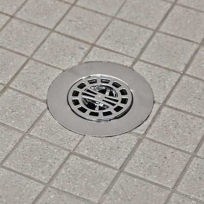 Danco Snap-in Shower Drain Cover with in-Drain Hair Catcher, 4-1/4" Round, White Strainer, (10533)