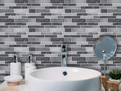 Art3d 10-Sheet Kitchen Backsplash Tiles Peel and Stick, Self Adhesive Wall Tile Sticker for Kitchen Island Bathroom Laundry Room RV Renter 12" x 12" - Jade Green