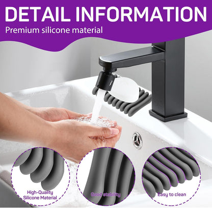 2 Pcs Self Draining Silicone Soap Holder - Waterfall Design Soap Dishes for Bathroom, Keeps Soap Bars Dry & Clean,White