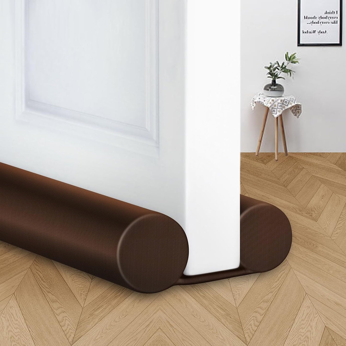 MAXTID Under Door Draft Stopper for Bottom of Doors 38" Black Door Blocker Noise ReducerLight Cold Air Guard Breeze Sound Proof Door Sweep Weather Stripping Door Seal Insulation Strip Gap Filler