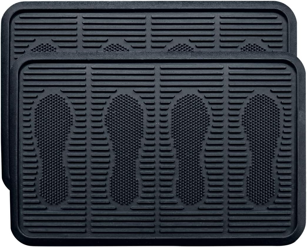 SafetyCare Rubber Shoe & Boot Tray - Multi-Purpose - 32 x 16 Inches - 2 Mats