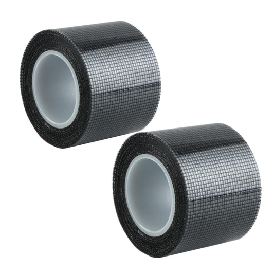 Window Screen Repair Tape Adhesive Mesh Screen Repair Patch Stickers Windows Tears and Holes Patch Kit (Gray/2 Roll, 16.4FT/2 INCH)