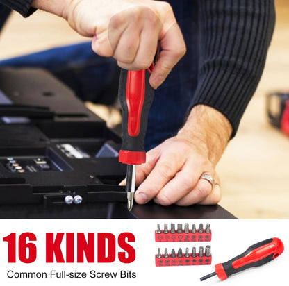 SPICIMOMO Basic Home Red Tool Kit - 38 Pieces Tool Set with Portable Storage Boxes for Daily Repairing and Maintenance, Home DIY Tool Kit Set for Office & Garage