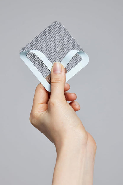 Window and Door Screen Repair Patch kit. 10 Patches, (2.75" x 2.75" x 10pcs), Fiberglass, Mesh, Repairing Window Holes and Tears. (Medium)
