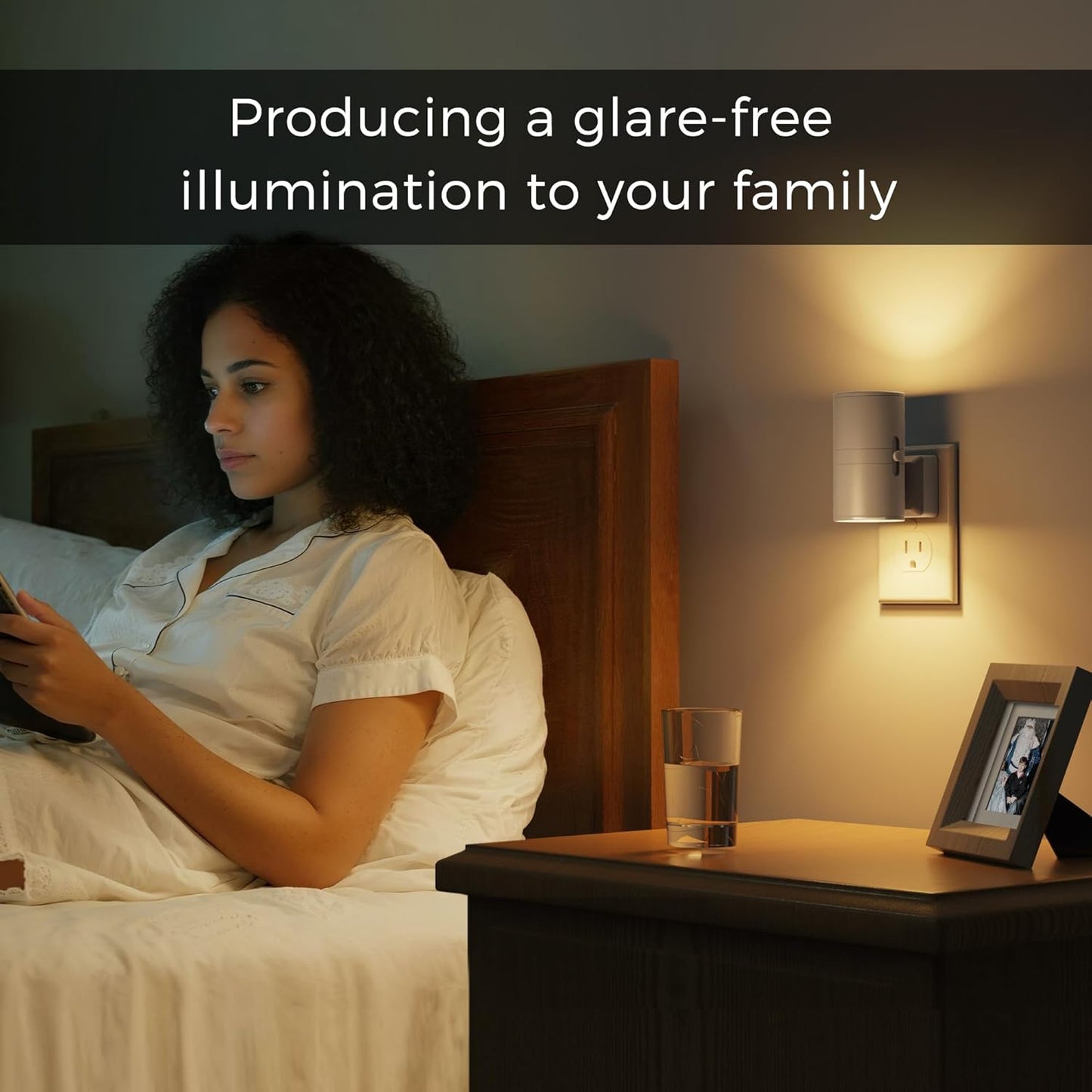 L LOHAS LED Night Light Plug in, Night Lights Plug into Wall, Light Sensor, 0-100LM Soft White 3000K, Dimmable Night Light, Modern Nightlight for Kids Bathroom Hallway Bedroom Kitchen Stairway, 2 Pack