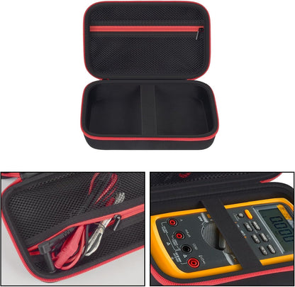 Comecase Hard Carrying Case for Fluke 87-V/ 88V/ 15B+/ 17B+ and More Digital Multimeter, Protective Travel Storage Bag - Black