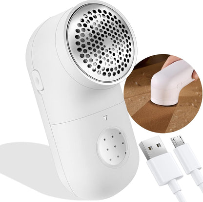 Fabric Shaver, Electric Lint Remover, USB Rechargeable Sweater Shaver, Cordless Clothes Defuzzer, Portable Pills Trimmer for Clothes, Furniture(2.0 Pro, Beige)