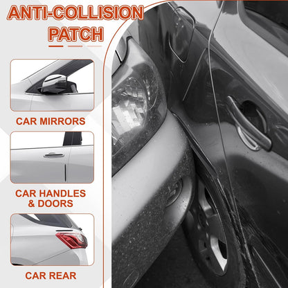 PATIKIL Bumper Guard Strip, 8 Pcs Anti-Collision Patch Anti-Scratch Rear Bumper Protector Trim Self Adhesive Car Side Door Edge Sticker for SUV Pickup Truck, Clear