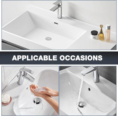 2PCS Bathroom Sink Drain Strainer,Pop Up Sink Drain Stopper Hair Catcher with Removable Stainless Steel Floor Drain Filter Basket,Universal Drain Plug Filter Replacement Bathroom Shower Sink Stopper