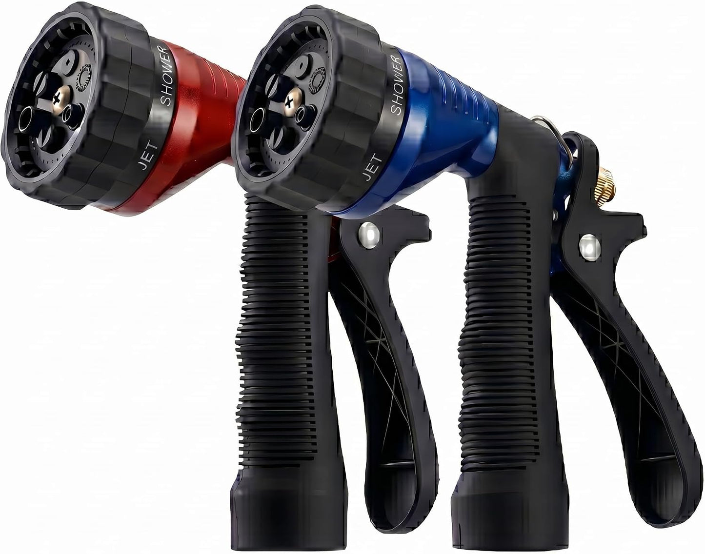 GREEN MOUNT Water Hose Nozzle Spray Nozzle, Metal Garden Hose Nozzle with Adjustable Spray Patterns, Perfect for Watering Plants, Washing Cars and Showering Dogs & Pets