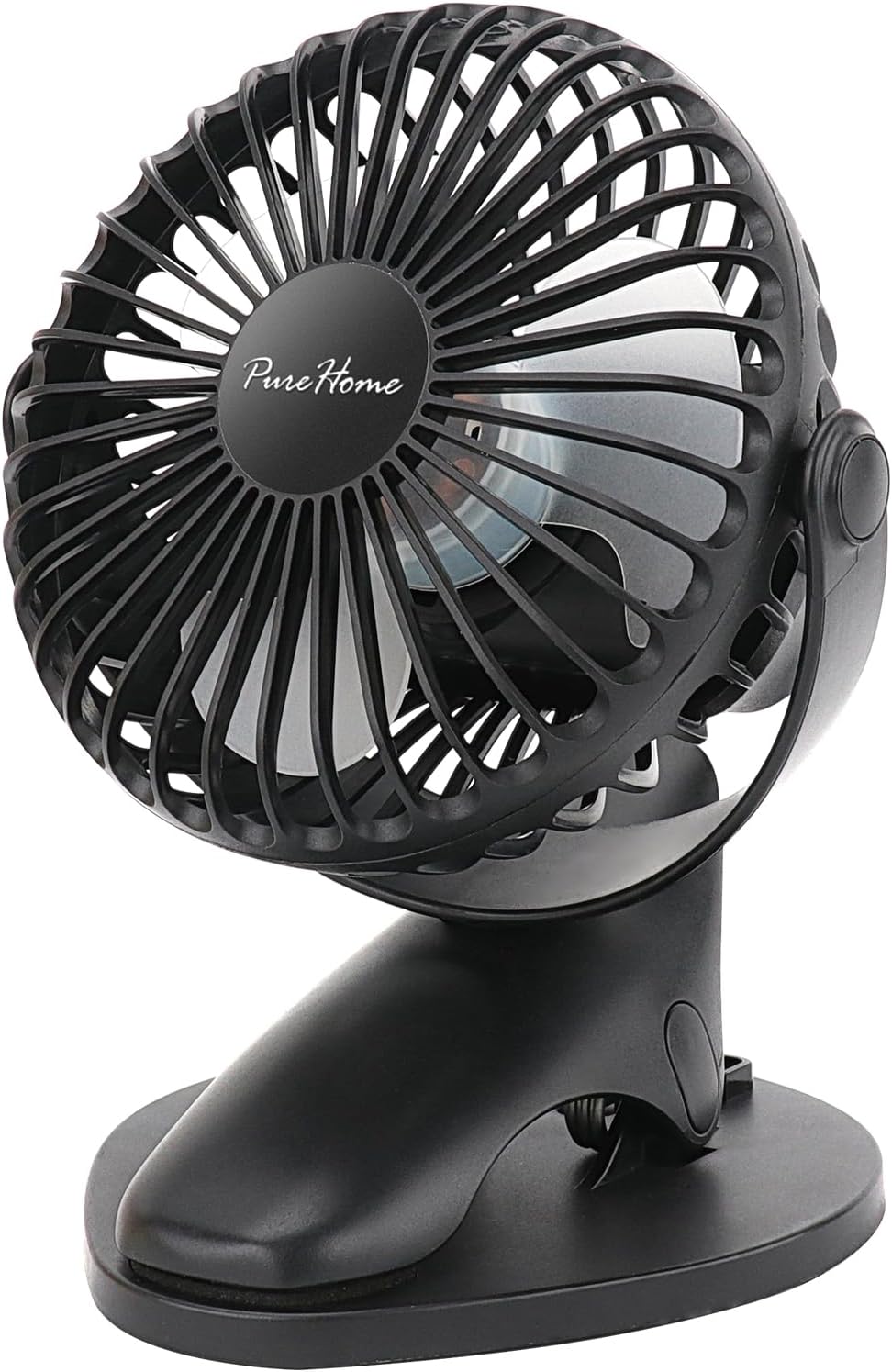 Portable Clip Fan Battery Operated,3 Speeds USB Rechargeable Mini Table Fan with Strong Airflow,360°Rotation Ultra Quiet Personal Desk Fan for Home Office Bedroom Dorm Stroller Camping(White)