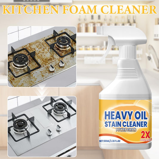 2Pcs Kitchen Heavy Oil Cleaner Spray, 2026 New All Purpose Kitchens Heavy Oil Cleaning Agent,Multipurpose Kitchen Cleaner, Heavy Duty Degreaser Cleaner Spray for Countertops, Ovens and Appliances