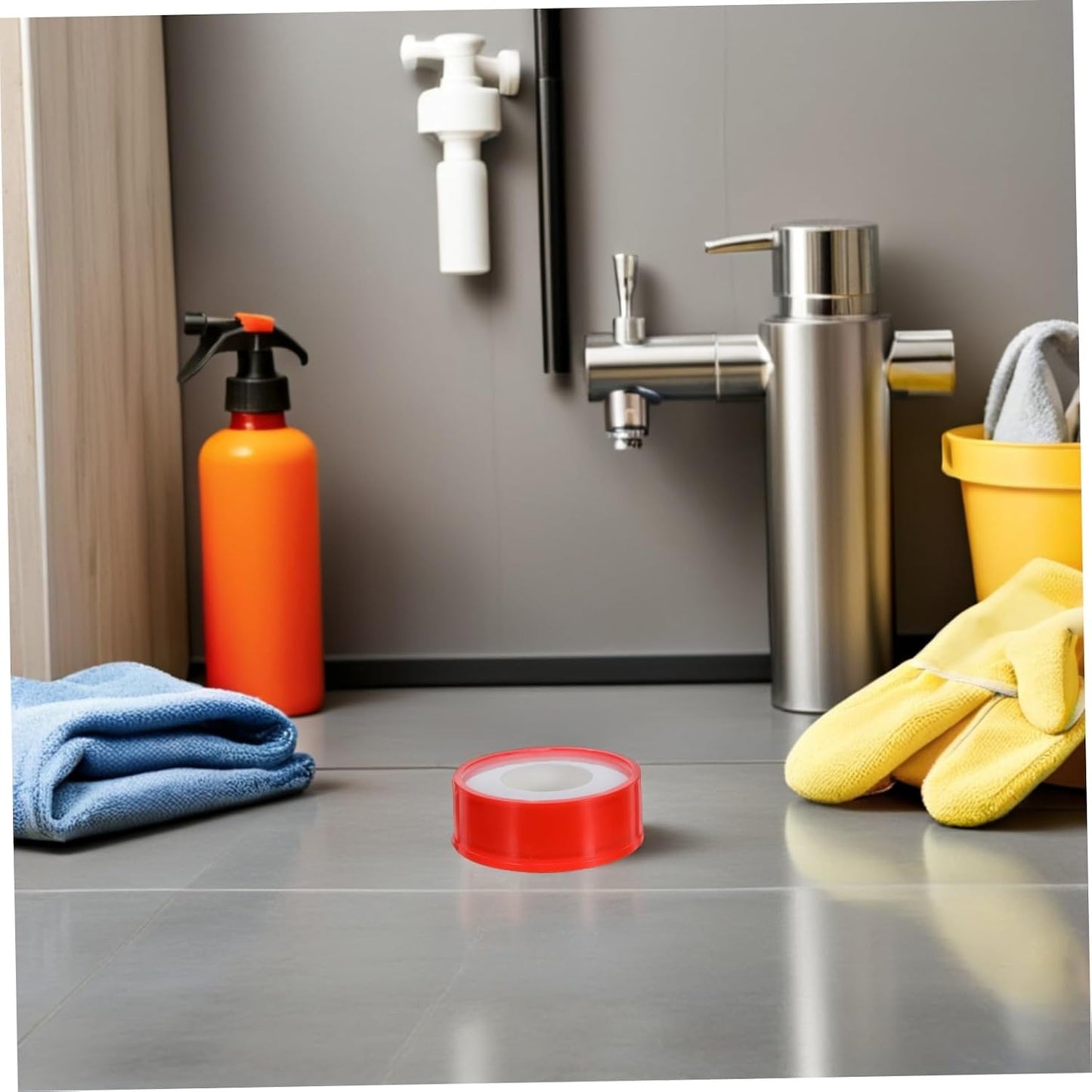 10 Roll PTFE Thread Seal Tape for Plumbers Pipe Leak Repair Waterproof Pipe Sealant Tape High Temperature Resistance and Residential Repairs