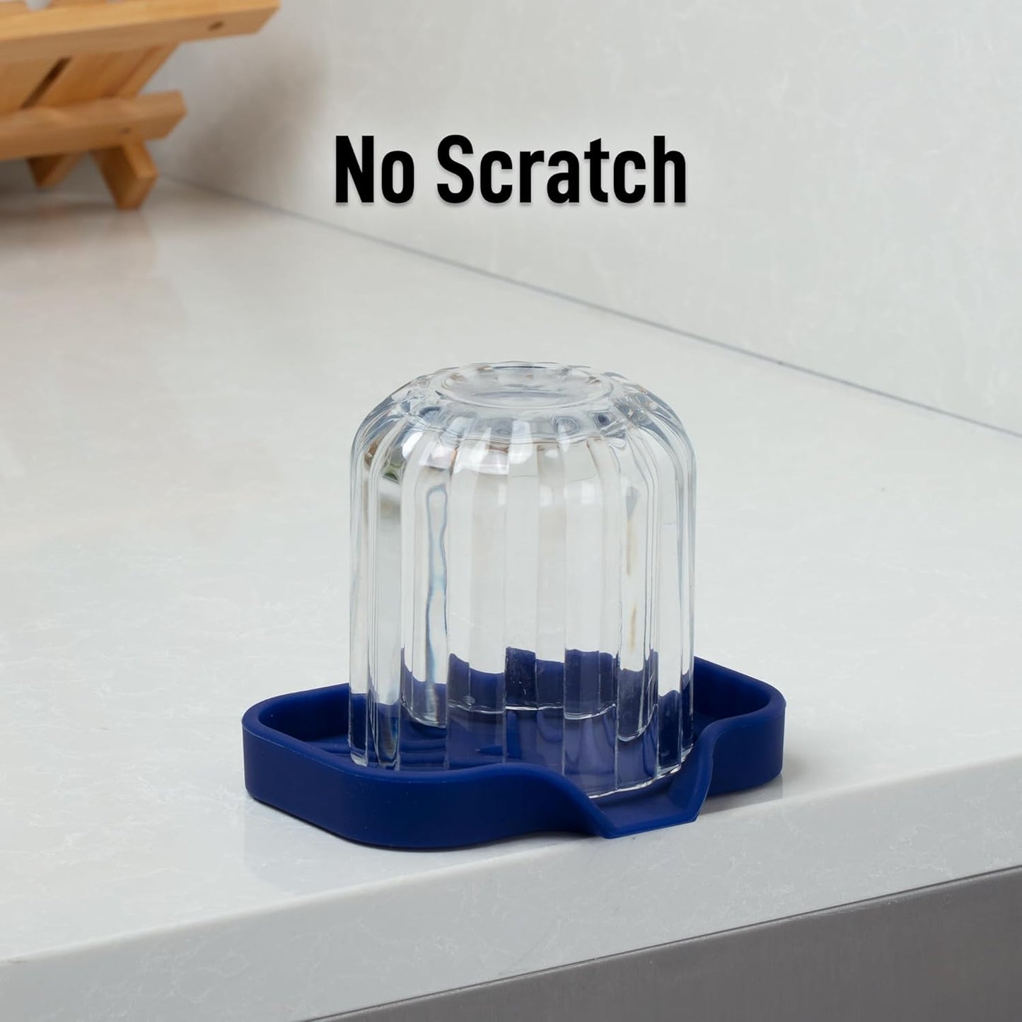 Zulay Kitchen (9x3.5in) Sponge Holder for Kitchen Sink - Flexible Heavy-Duty Multipurpose Sink Caddy - Counter Organizer for Kitchen, Bathroom, Makeup, Trinkets & More! (Grey)