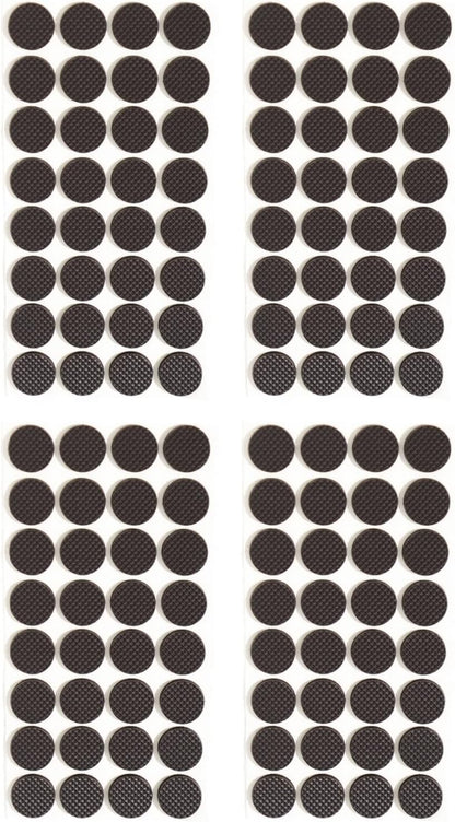 Non Slip Furniture Pads 1/2" x 3" Rubber Strips Self Adhesive Furniture Grippers Chair Leg Pads Rubber Chair Feet Anti Scratches Non Skid Furniture Pad Floor Protectors, 40 Pcs Rectangle