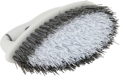 Superio Cleaning Scrub Brush with Stiff Bristles and Comfort Grip Handle, Grey 2 Pack Heavy-Duty Household Utility Scrubber for Kitchen, Bathroom, Shower, Sink, Toilet