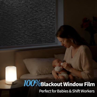 GTJ Frosted Window Privacy Film, Static Cling No Glue Removable Reusable, UV Blocking Glare & Heat Reduction, for Bathroom Glass Door Home Office, 17.5" x 78.7"in
