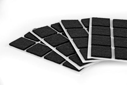 Furndiy Felt Furniture Pads for Hardwood Floors, Self-Adhesive Felt Pad for Chairs & Seat Legs, Easy Slide, Anti Scratch, Noise Stopper, Bumper & Buffer, Floor Protection - Based in USA - 0.8'' Black