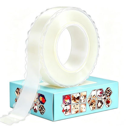 zvp Double Sided Nano Tape, Removable Heavy Duty Mounting Foam Tape, Adhesive Tape for Wall, Carpet, Poster and Picture Hanging Strips (Transparent, 1.15 * 118 in)