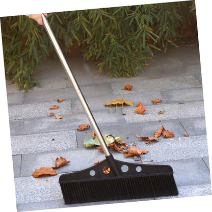 Ipetboom Outdoor Heavy Duty Push Broom with Detachable Handle Efficient Cleaning Tool for Gardens Warehouses and Patios Ergonomic Grip for Comfortable Use
