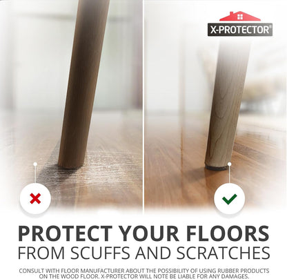 X-PROTECTOR Non Slip Furniture Pads – 12 Premium Furniture Grippers 3"! Best SelfAdhesive Rubber Feet Furniture Feet – Ideal Non Skid Furniture Pad Floor Protectors – Keep Furniture in Place!