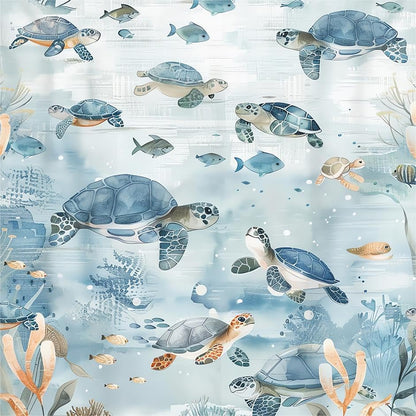 MuralPeel Dark Blue/Yellow Leaf Floral Peel and Stick Wallpaper Vintage Easy Peel Off Self Adhesive Removable Stick on Wall Paper for Kitchen Cabinet Renter Friendly