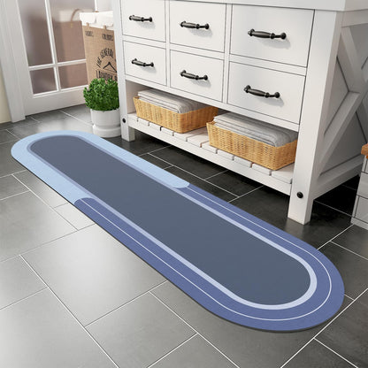 MontVoo Bath Mat - Non Slip, Quick Dry, Stain Resistant Bath Mat Rug for Bathroom Floor - Easy Care Shower Rug for Outside Bathtub - 17"x27" Grey
