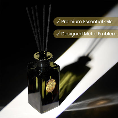 M&SENSE 6.3 oz Large Reed Diffuser Set | Lime+Basil Scent Oil Diffuser with Sticks | Hotel Collection Non-Toxic Home Fragrance |for Bedroom Bathroom Living Room - Colors A