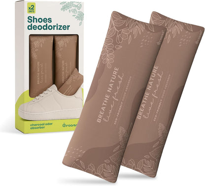 Roonin Shoe Deodorizer Insert - Shoe Odor Elimination - Activated Charcoal Odor Absorber - Odor Eliminator For Shoes - Shoe Freshener - Boot Deodorizer (6-pack)