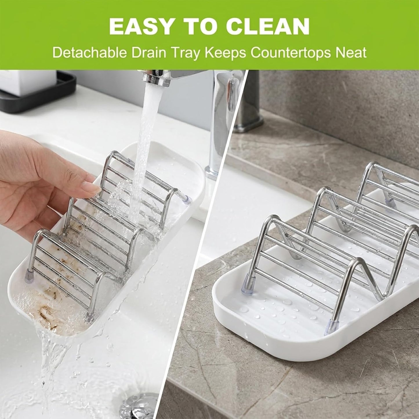 Multi-Purpose Wave Shampoo Bar Holder, Shampoo Bar Holder with Removable Drip Tray & Lather Net, Self Draining Quick Dry Bar Soap Holder for Shampoo Bars & Soap (3-Slot)