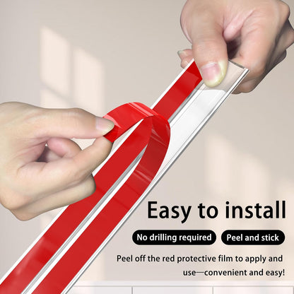 CHIDU Clear Wall Corner Protector Edge Guard, Peel and Stick Self Adhesive Flexible Inside & Outside Corner Molding Trim Strip for Wall Edge Ceiling Countertop Furniture Door Tables, 0.8IN x 3.2FT